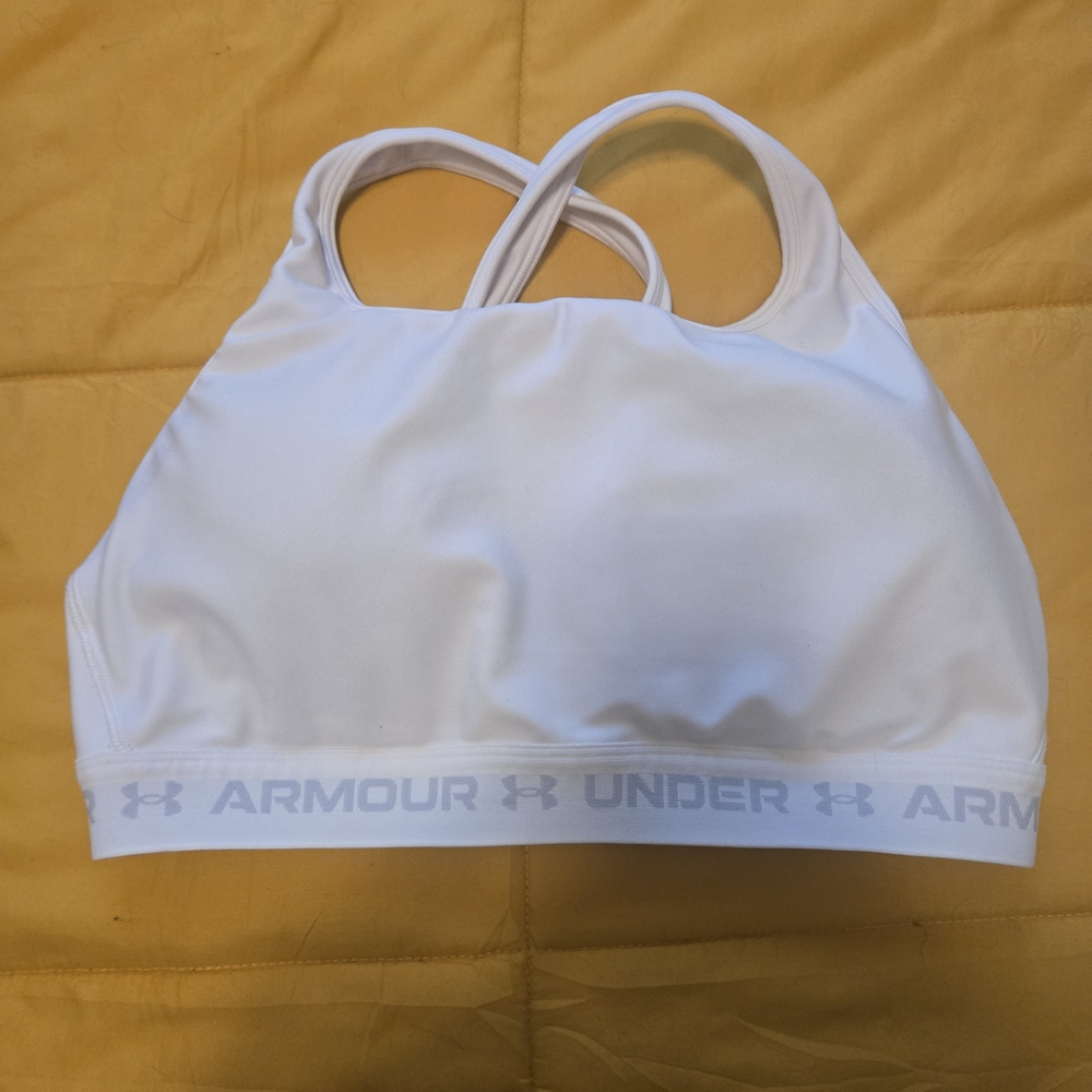 Under Armour White Sports Bra